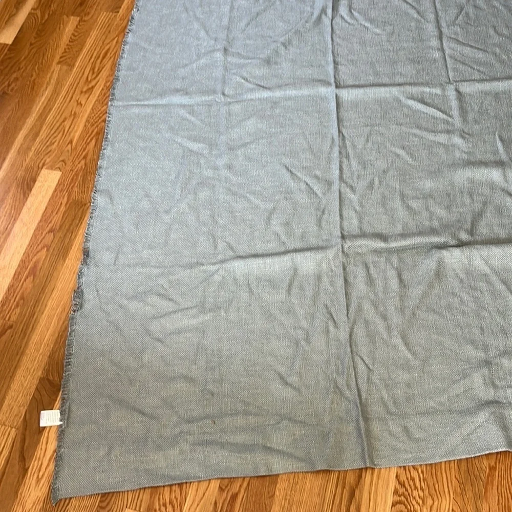 Anthropologie Pair of Lux Linen Blend Curtain Seafoam NWT